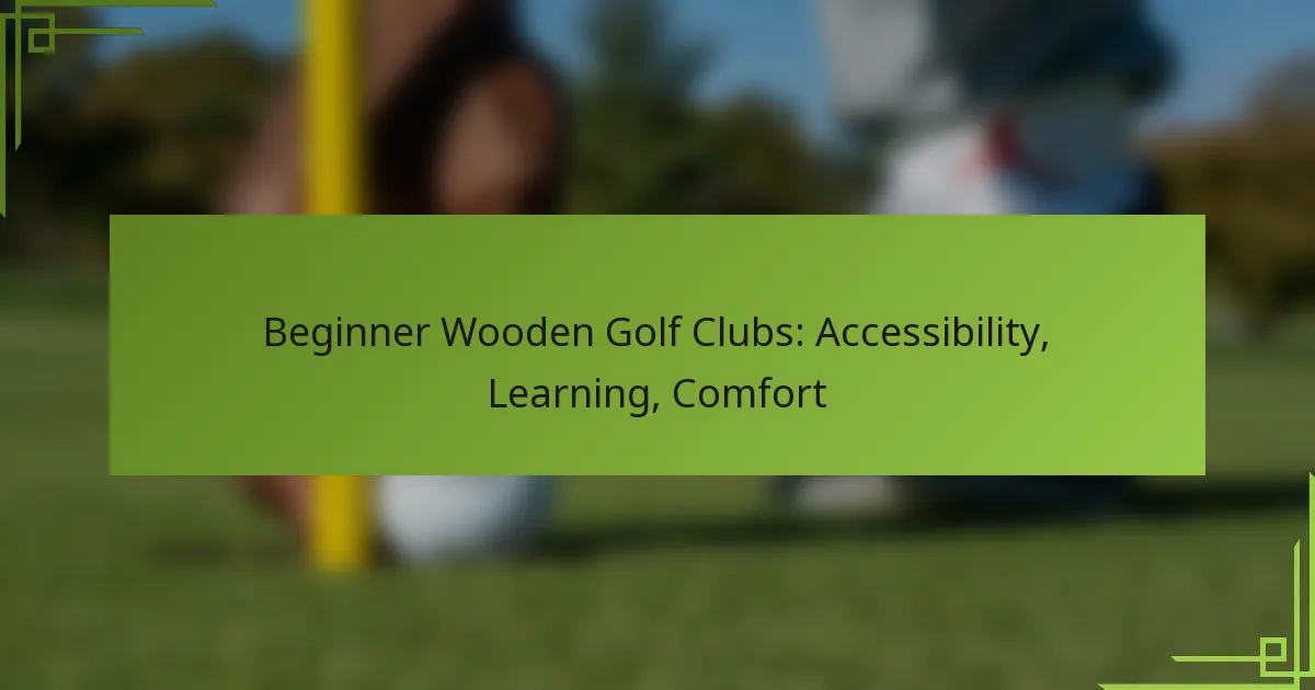Beginner Wooden Golf Clubs: Accessibility, Learning, Comfort