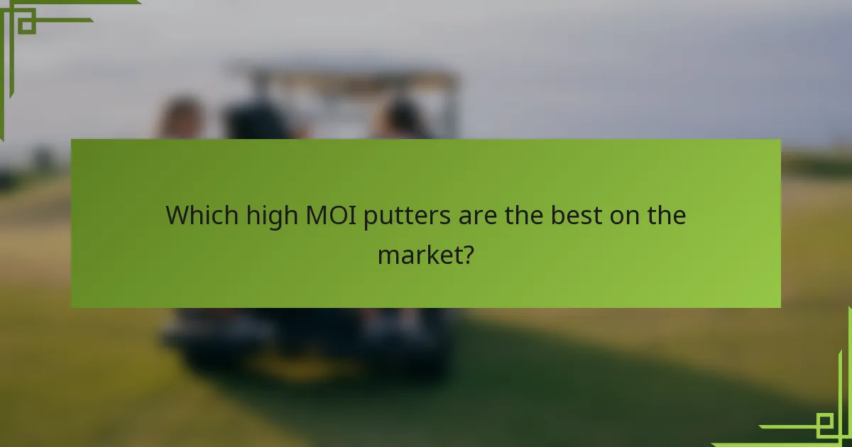 Which high MOI putters are the best on the market?
